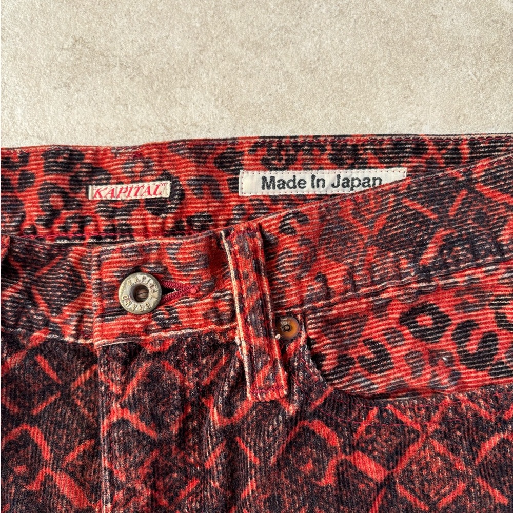 KAPITAL Leopard Cords Corduroy Pants - Japan Sz 2    NWOT - Picture 7 of 15